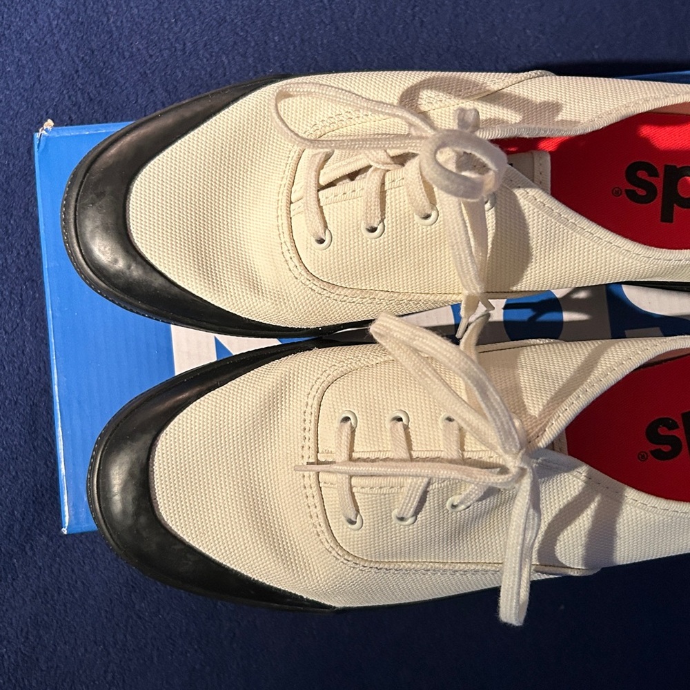 Keds white canvas cap toe sneakers. Worn twice; perfect condition. Size 11 - Picture 5 of 5